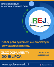 Rekrutacja do I Społecznego Liceum Ogólnokształcącego im. M. Reja